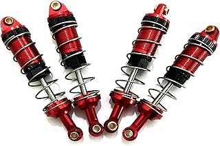 4-Pack RC Car Shock Absorbers Metal Shocks Damper Compatible with MJX Hyper Go 16207 16208 16209 16210 H16BM H16GT H16DR 1/16 Scale RC Car Upgrades Part