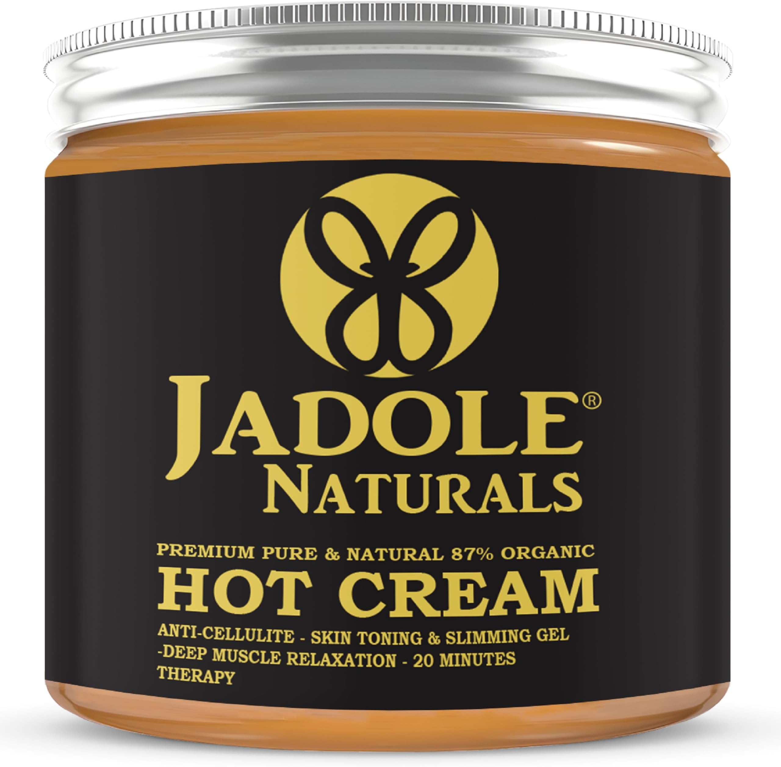 Hot Cream Anti Cellulite | Promote Skin Elasticity, Moisturize, Tones Hydrates & Soothes Skin, Antioxidant, Anti-aging, Promotes skin cell longevity | Non-GMO, Gluten Free