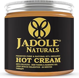 Hot Cream Anti Cellulite | Promote Skin Elasticity, Moisturize, Tones Hydrates & Soothes Skin, Antioxidant, Anti-aging, Promotes skin cell longevity | Non-GMO, Gluten Free