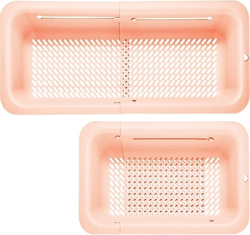 Miniatura 11 de LASSHSWA Colador plegable para cocina, cesta coladora sobre el fregadero para cocina, pasta de frutas, colador de alimentos expandible, colador de