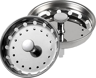 2 Pcs Sink Drain Strainer Sink Stopper Combo Basket Replacement for Kitchen 3-1/2 inch Drain, Sink Drain Strainer Kitchen Sink Stopper Kitchen Sink Strainer