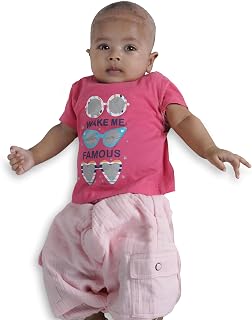 CocoBelle NYC Baby Girls Top Cotton Half Sleeve Solid (6months-12months) Multicolour Price In India