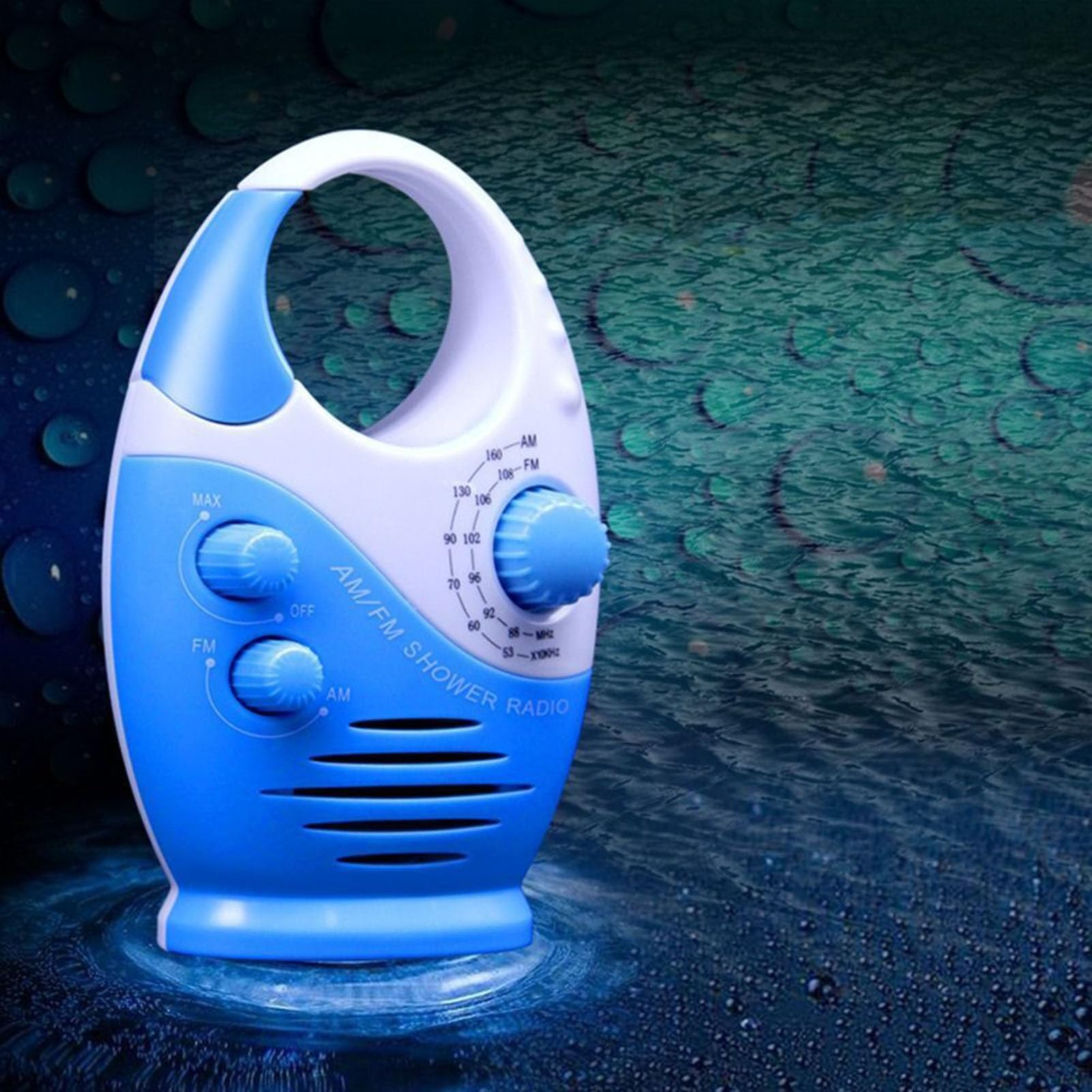 Kazuko Mini Radio a Batteria Portatile Altoparlante Leggero per Doccia Bagno Spiaggia
