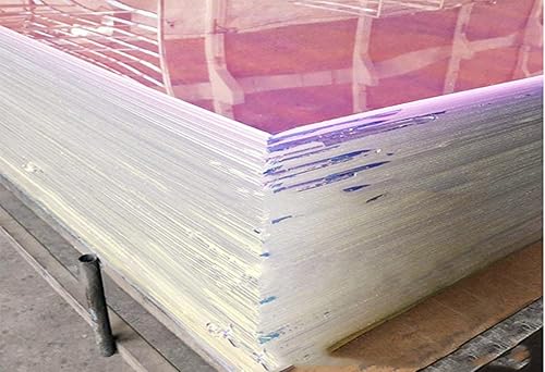 Miniatura 3 de 5 hojas cuadradas de acrílico (PMMA), lámina cuadrada de plexiglás iridiscenteradiante (dos lados similares al arco iris) (0.069 pulgadas de grosor,