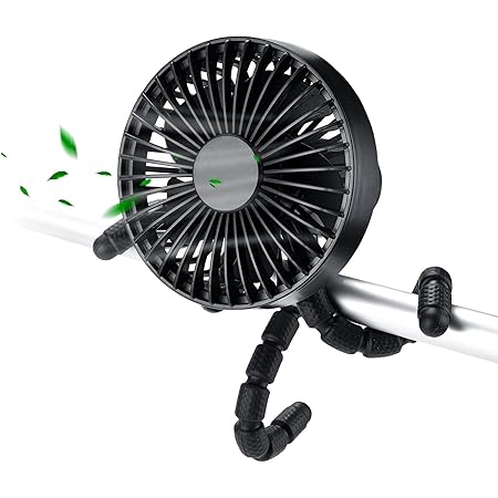 Winique Stroller Fan,2600mAh Battery 