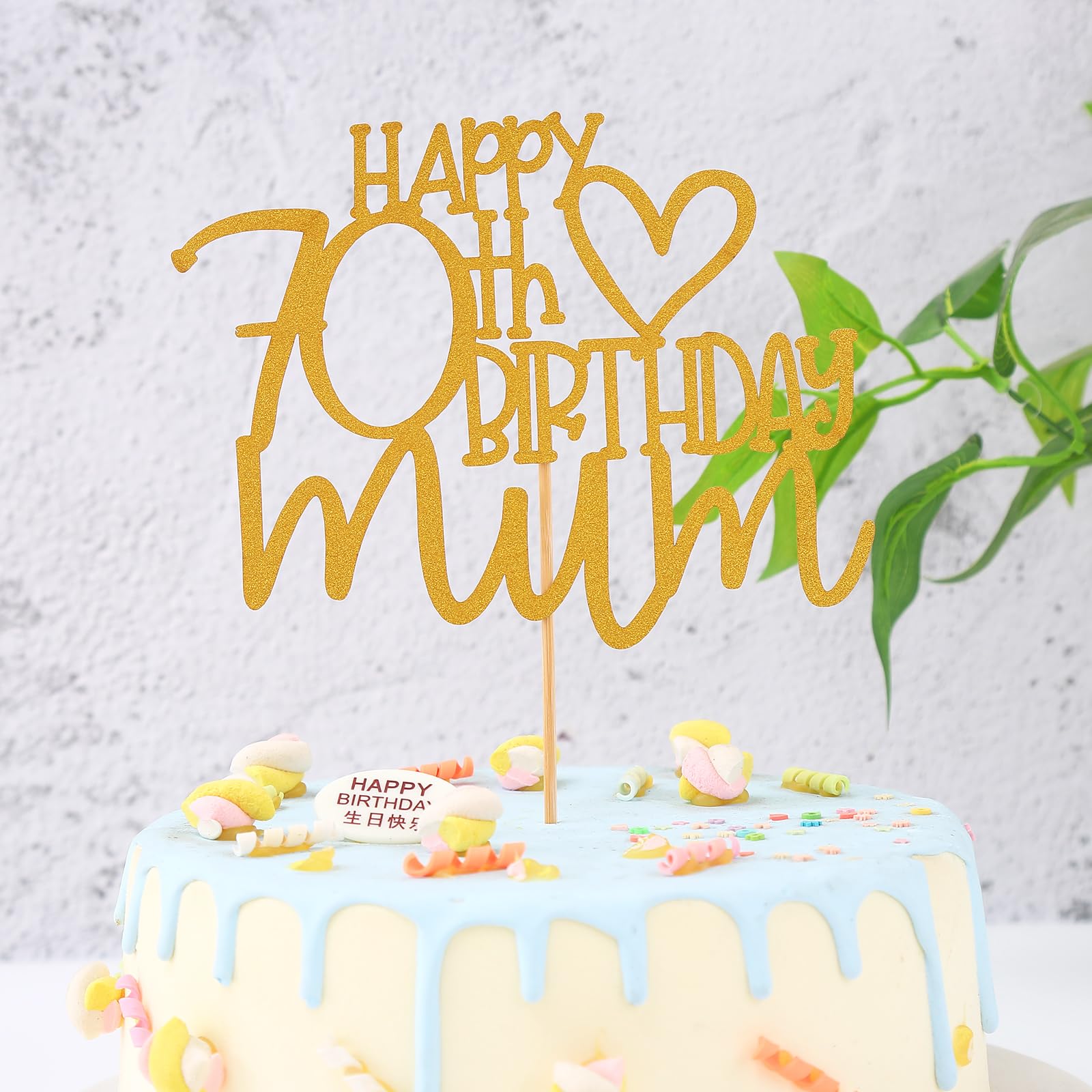 Arthsdite Decorazioni Cupcake Festa Della Mamma - 24 Topper Con Scritta Love Mum | Colore Rosso - Foto 6
