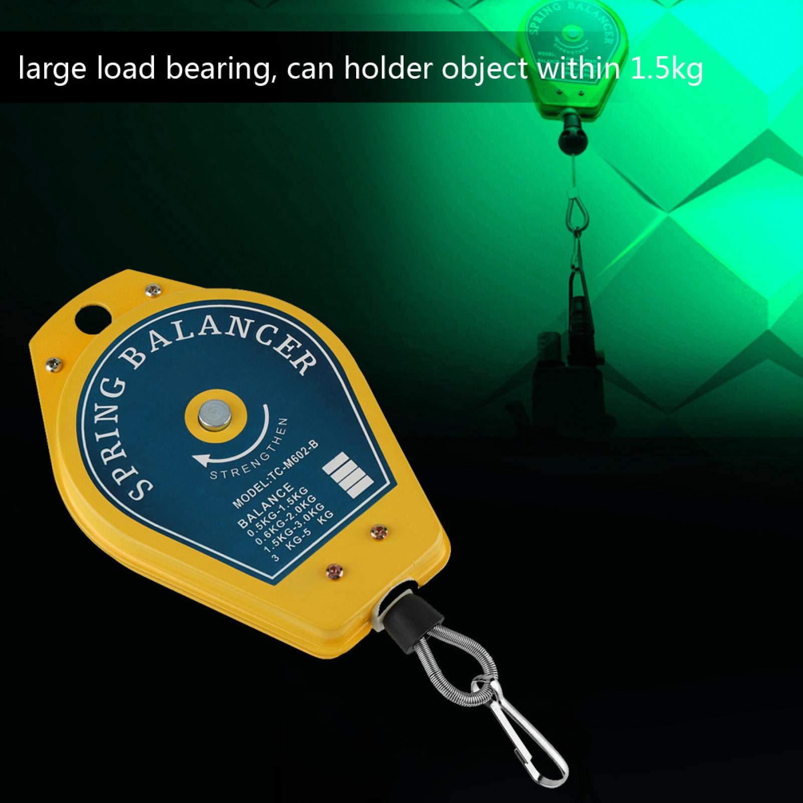 0,5-1,5 Kg Federzug, Spanner Elektrischer Haken Lastlager Einziehbarer Federzugwerkzeug Halterung Hängender Halter, Für Fabrikspielzeug, Teile Montagelinie