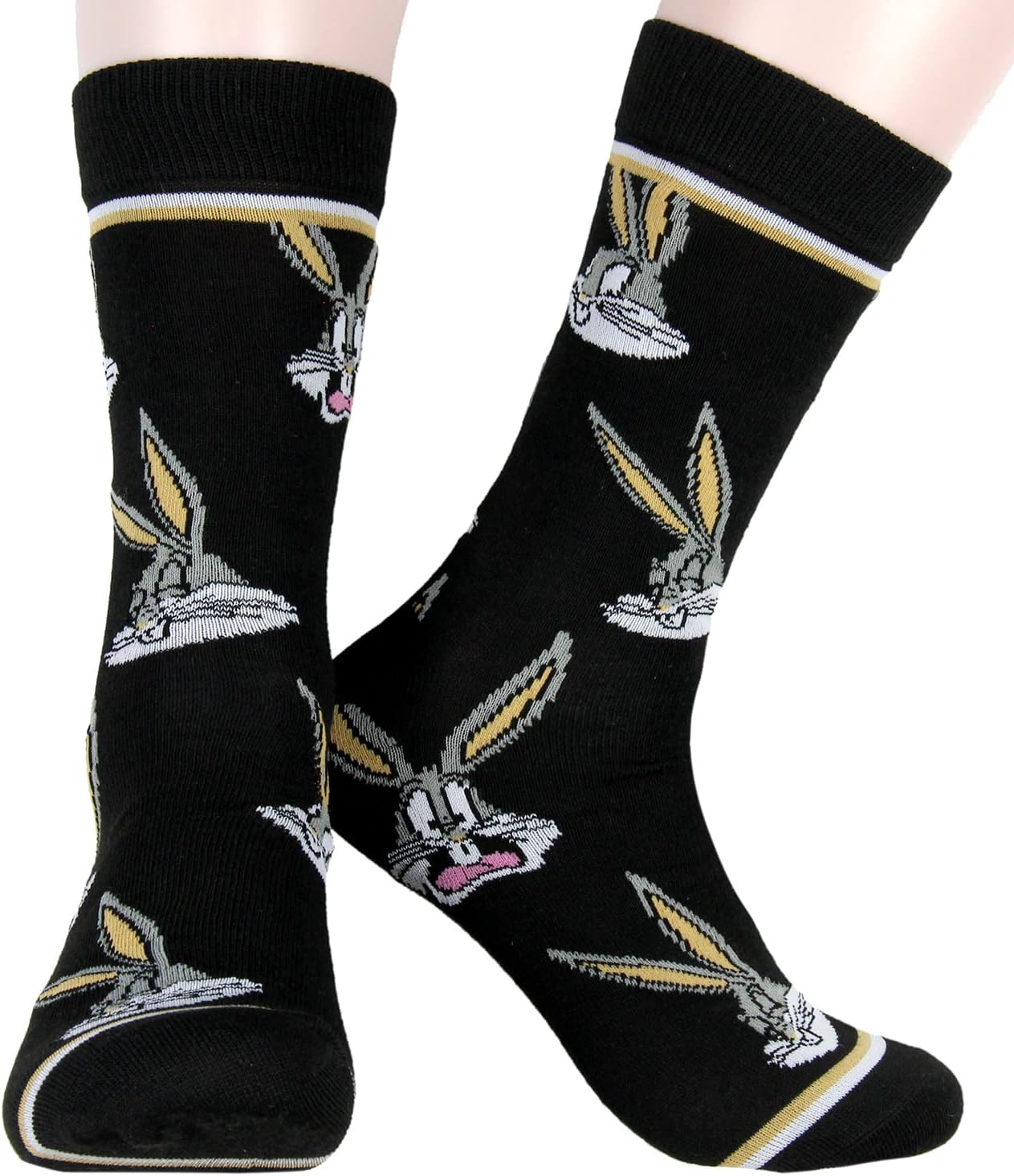 Bioworld WB Looney Tunes Socks Allover Character Faces 5 Pair Adult Crew Socks - Image 5