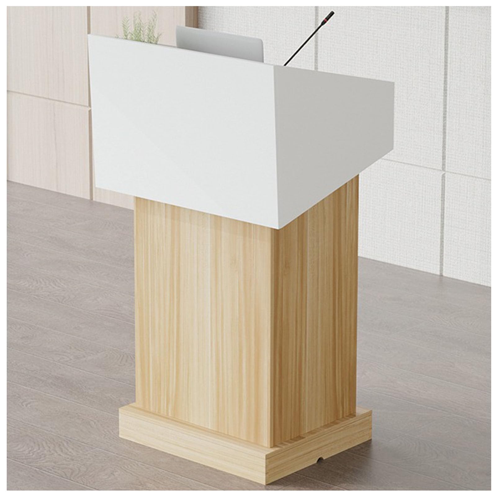Podium moderne en bois – Lutrin professionnel pour présentations, église, pupitre d'enseignant, parfait pour les restaurants, les écoles et les événements