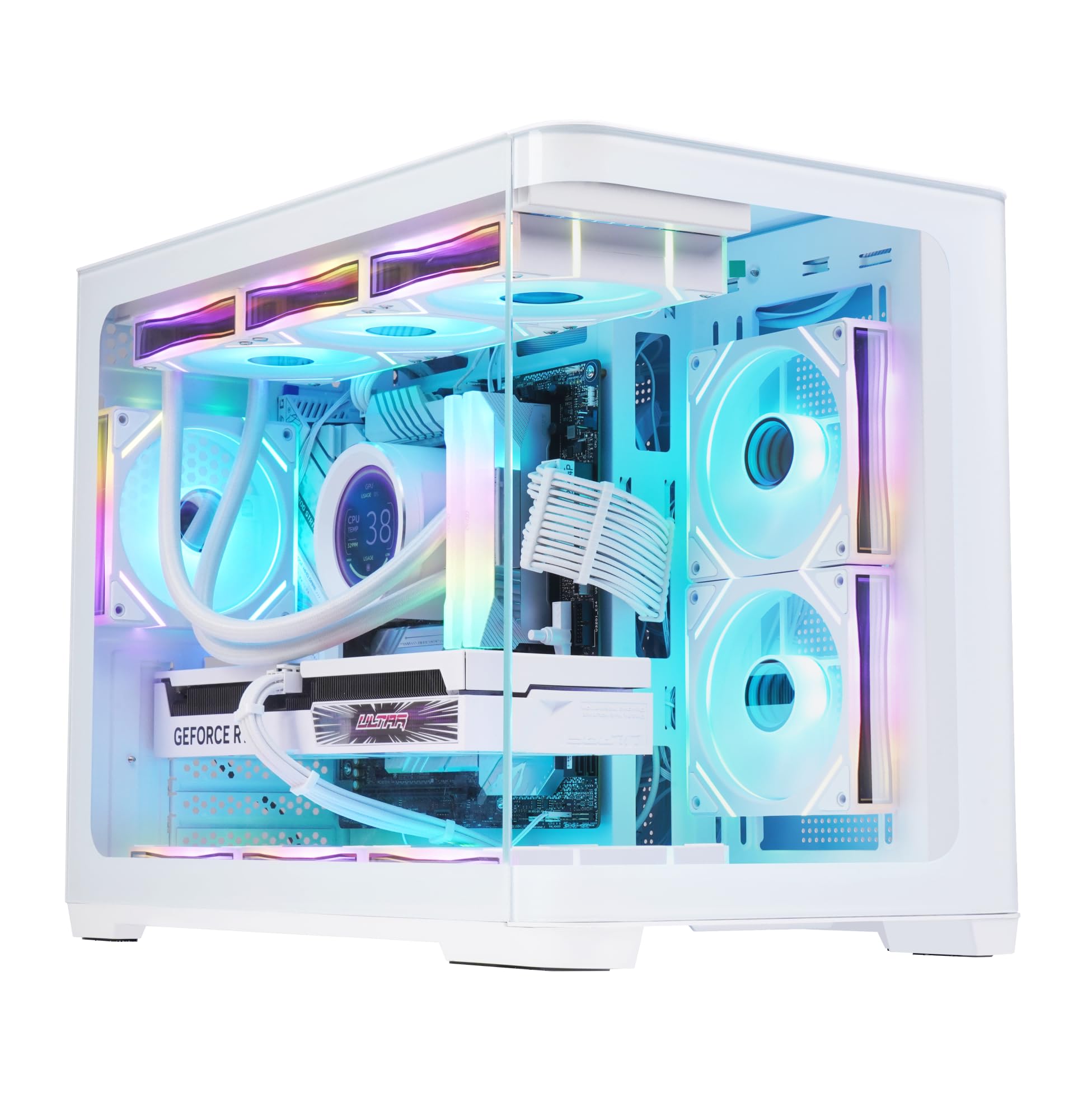 Ts オーダーメイドPC SAMA 2851M MATX Case, Mid-Tower Computer Case with 4 ARGB