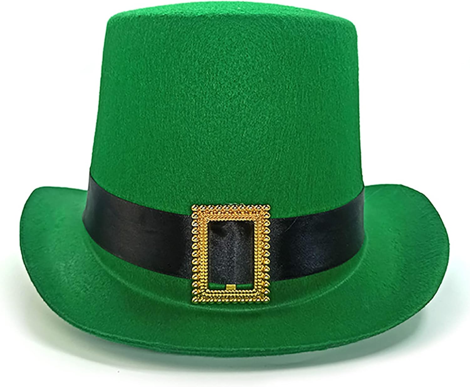 INOGIH St. Patrick's Day Green Top Hat - Green Leprechaun Irish Top Hat St Patty's Costume Hat Green Medium