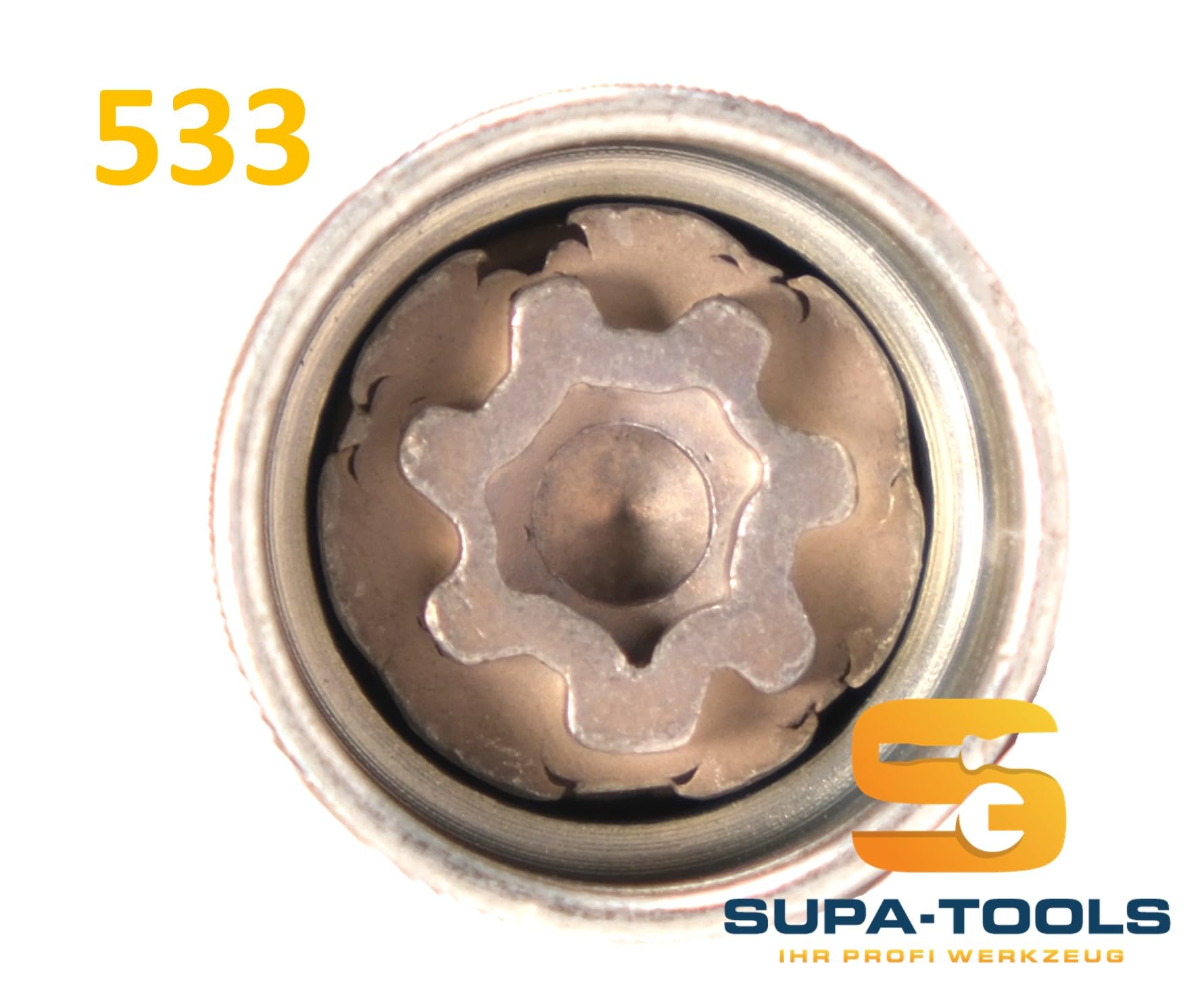 Supa-Tools Original VW OEM Felgenschloss 533 Code P für VW VAG Nuss Felgenschlüssel Radsicherung