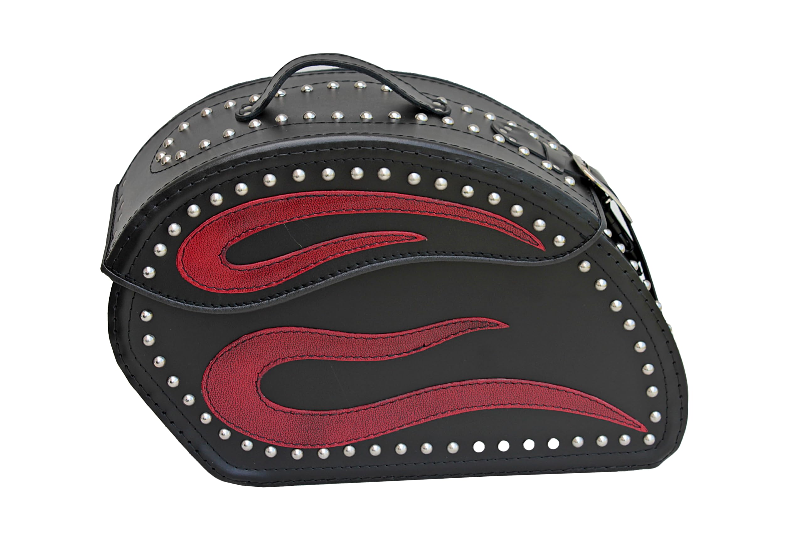 sako - S152B RED - torba podsiodłowa motocyklowa - torba motocyklowa - akcesoria motocyklowe - torba na siodełko motocyklowe - chopper - zestaw na lewą i prawą stronę