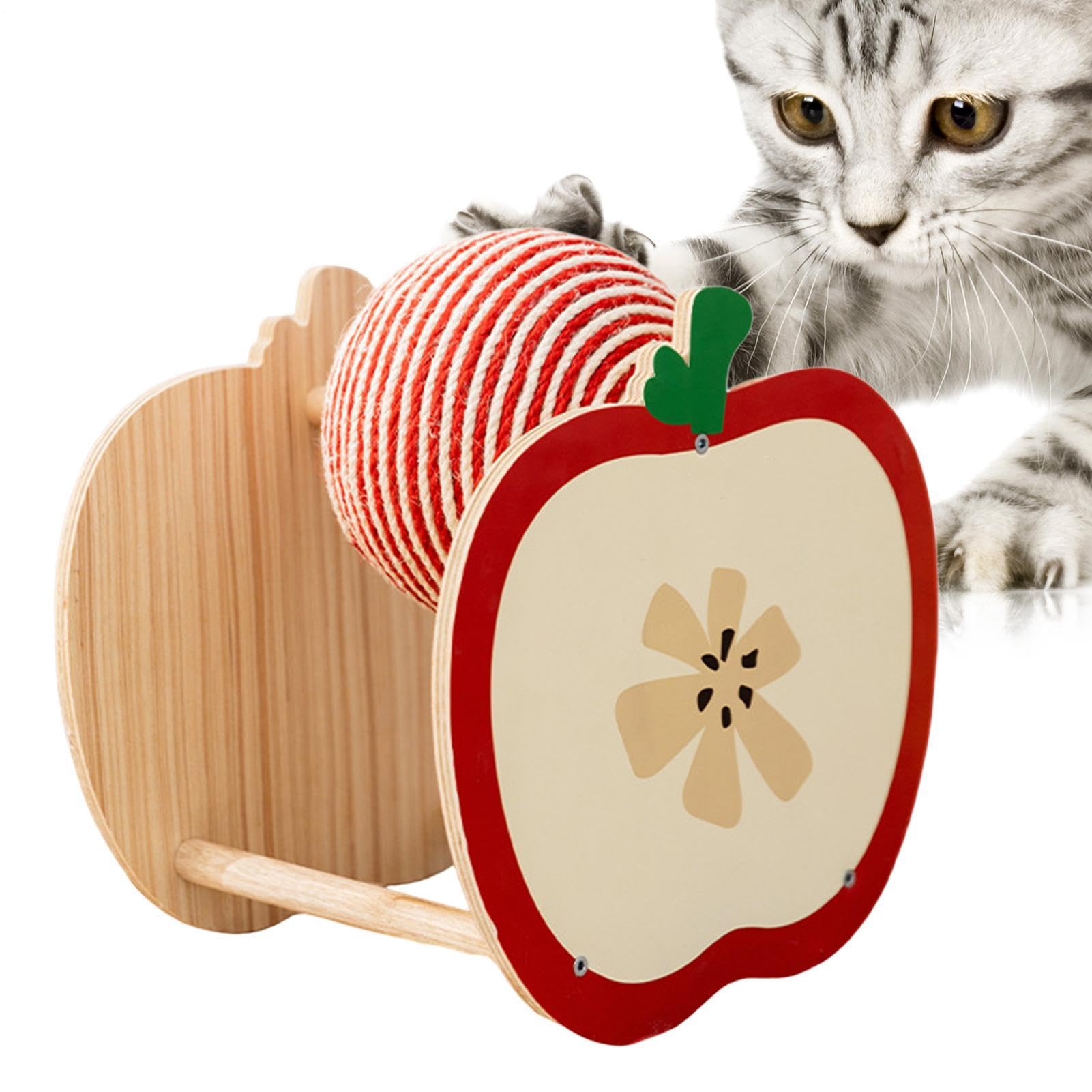 Pelota Rascador para Gatos Suministros para Mascotas Interactivos de Sisal | Juguete de Sisal en Forma de Bola Para Gatos Pequeños, Medianos, Grandes y , Enriquecimiento, Juego, Sal