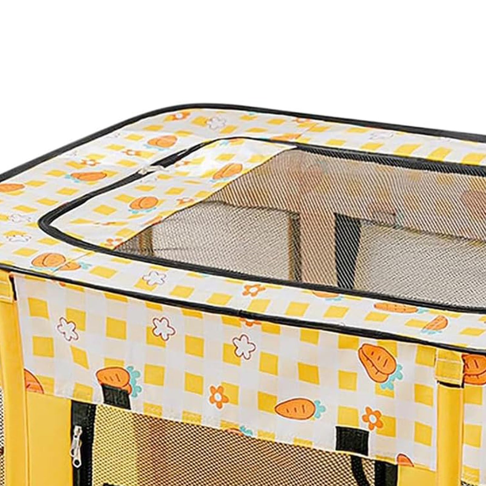 TOPINCN Przenośny, Składany, Miękki Namiot dla zwierząt. Składany Namiot dla Psa i Kota do Podróży na Zewnątrz (XL90X70X60 YELLOW)