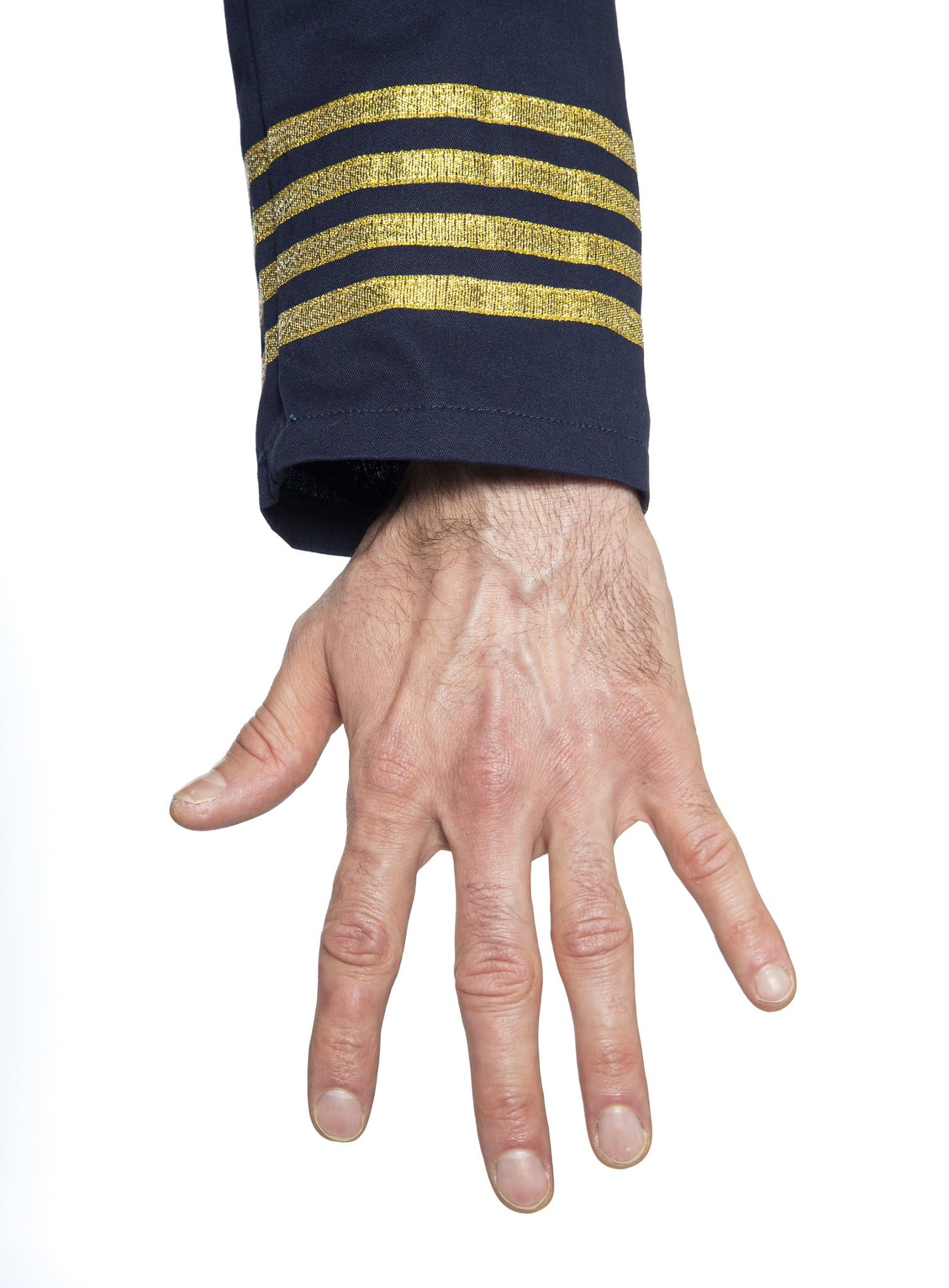 Maskworld Realistisches Piloten Kostüm für alle Flugzeugführer - Verkleidung Uniform Anzug für Flugzeugführer - Karneval Fasching Halloween & Mottoparty - Größe XL-XXL