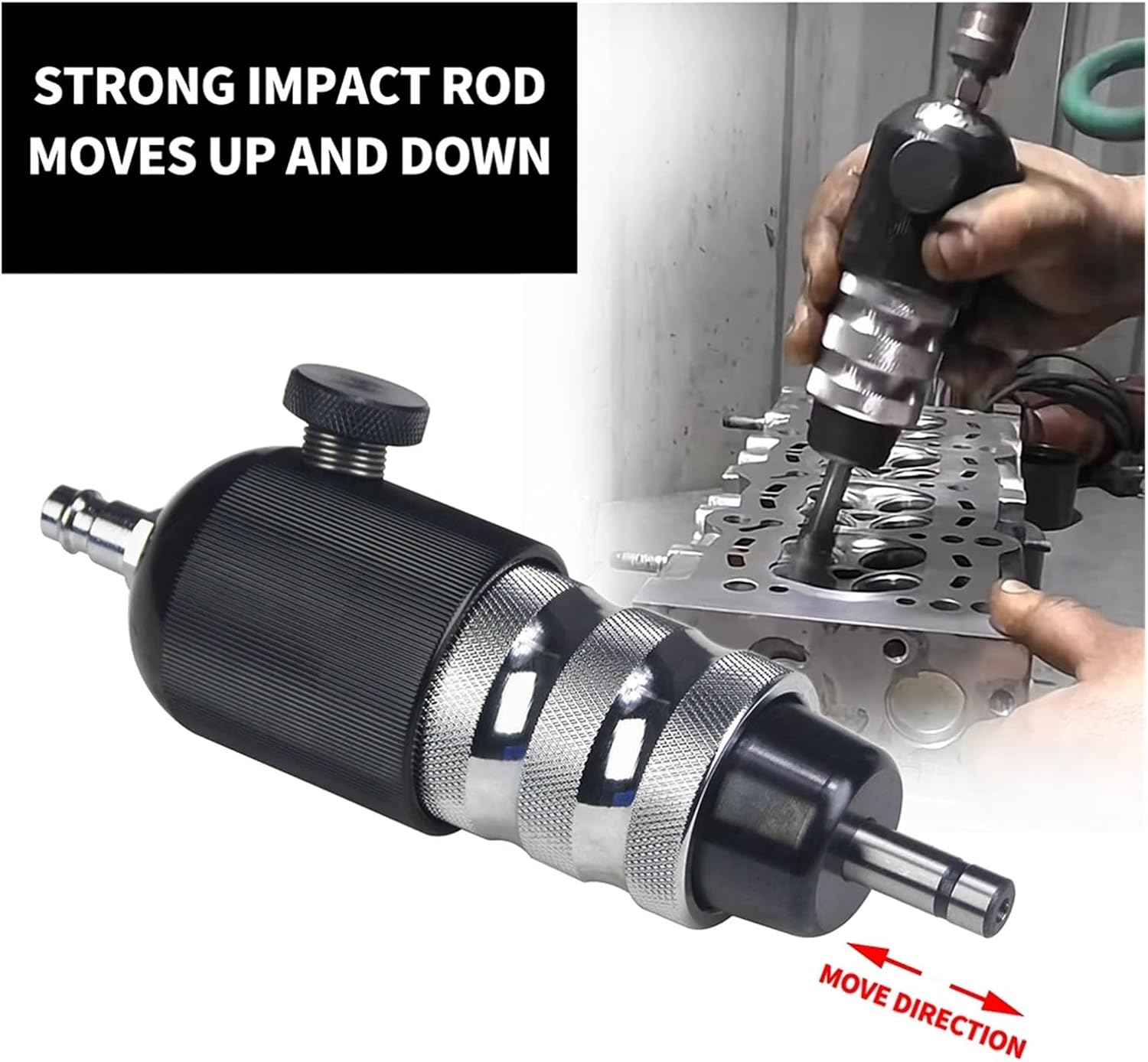 Pneumatic Valve Lapping Tool Kit Universal Grinding Compatible with Small Engine 5 Suction Plates 1000 RPM to 1250