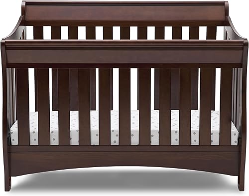 Miniatura 33 de Delta Children Brooks - Colchón convertible 6 en 1 para cuna, Bianca White + Simmons Quiet Nights transpirable para cuna con funda extraíble