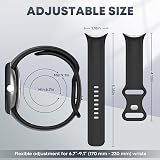 SenMore 6 Pieces Strap Compatible with Google Pixel Watch 3 45mm/Watch 4 45mm, Adjustable Sports Strap Soft Silicone Replacement for Smartwatch. - 5