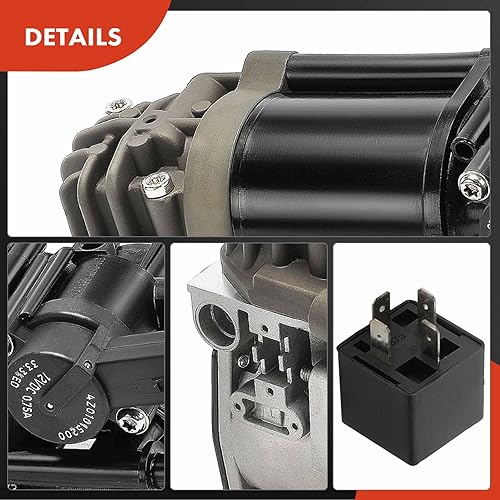 Miniatura 9 de A-Premium Compresor de suspensión de aire con relé compatible con Audi A6 A7 Quattro 2012-2018, RS7 2014-2017, S6 S7 2013-2017, S8 2013-2018,