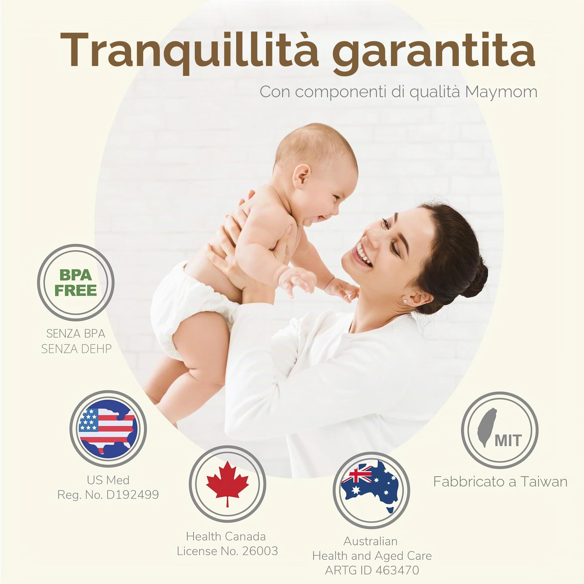 Maymom Ricambi per Tiralatte Compatibili con Spectra S2 e S1, Kit di Ricambio con Flangia da 21 mm, Valvola a Becco d’Anatra, Tubo, Bottiglia e Parariflusso, Accessori Non Originali