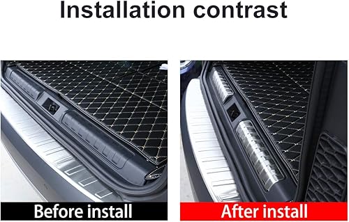 Miniatura 2 de YIWANG 304 De Acero Inoxidable Interior De La Placa De Parachoques Trasero Protector Cubierta Trim Piezas De Coche 2 unids Para Land Rover Discovery