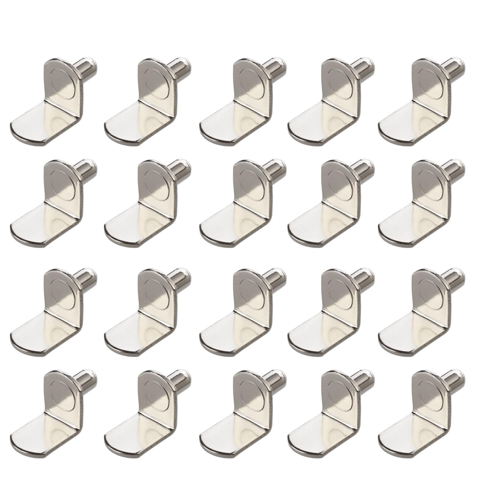 Hzomif Nickel 100Pcs 100Pcs L-Shape Shelf Supports, Adjustable Cabinet Bracket Iron Antique Bronze