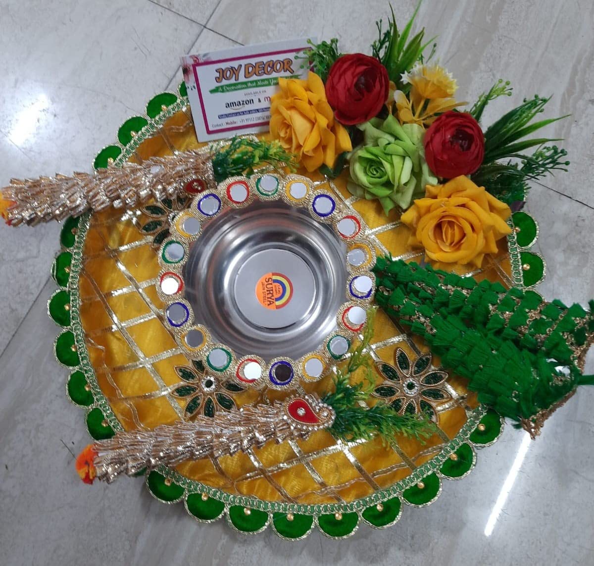 Mehndi Plates Decoration