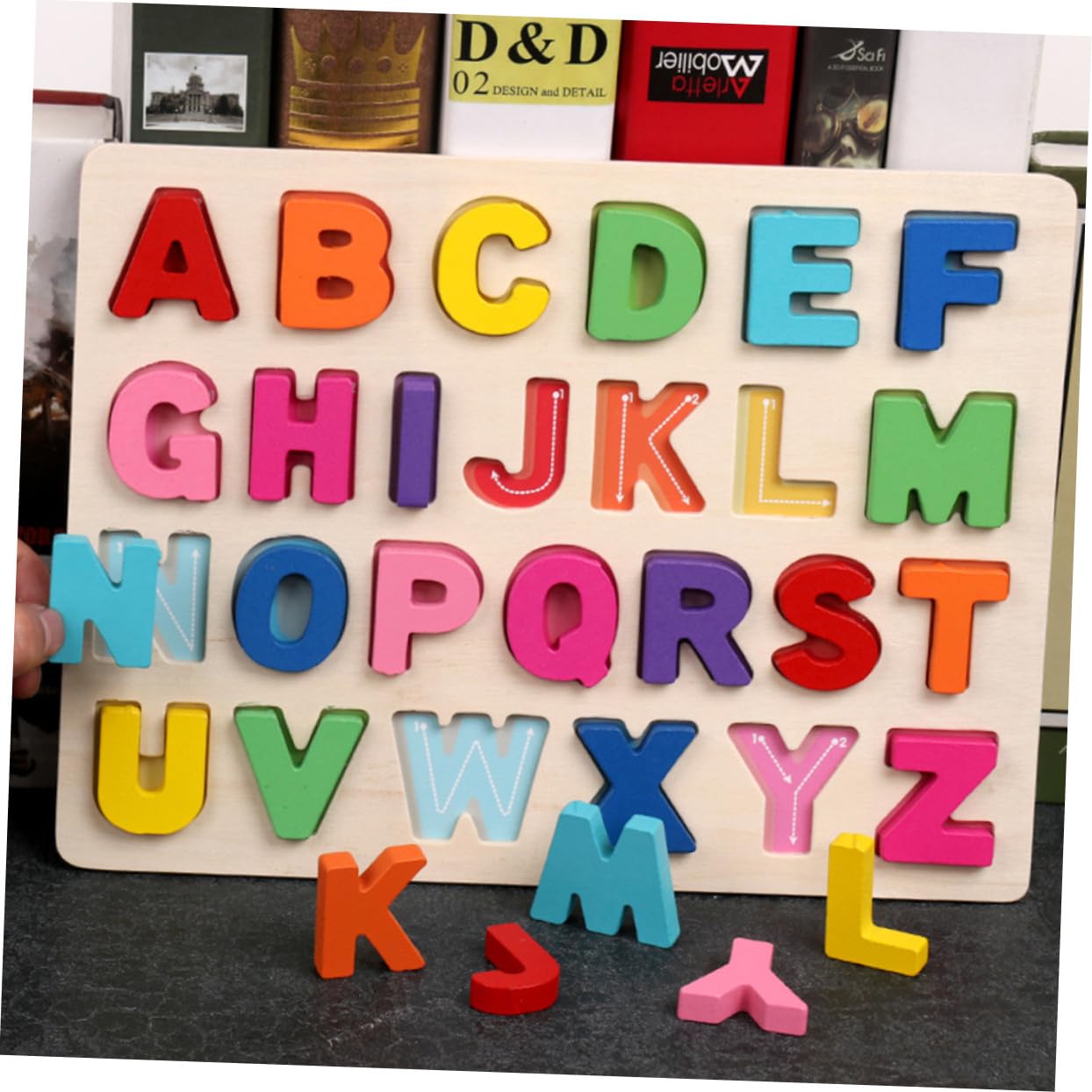 Rompecabezas de Madera para Niños Números y Letras