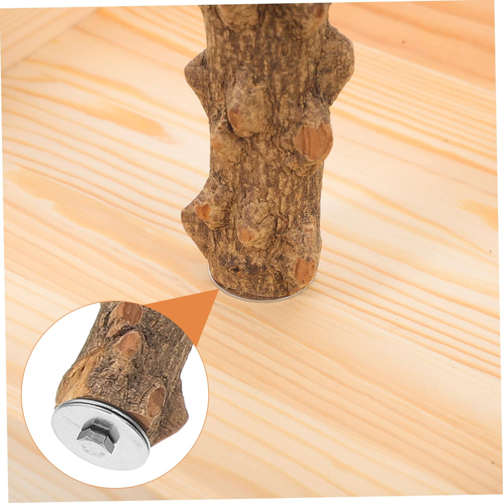 Toyvian Perchoir à Oiseaux en Bois Naturel pour Table Stable et Jeu pour Perruches