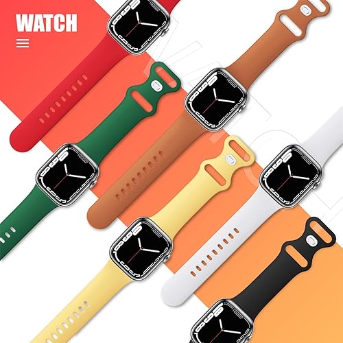 Miniatura 2 de Paquete de 6 correas deportivas compatibles con Apple Watch Band de 1.496 in 1.575 in 1.614 in 1.654 in 1.732 in 1.772 in 1.811 in 1.929 in,