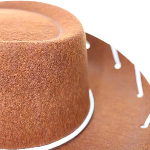 Miniatura 4 de GIFTEXPRESS Sombrero de vaquero y vaquera del oeste, de fieltro, disfraz estilo Rodeo, talla infantil