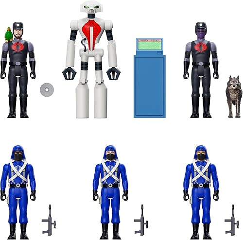 Miniatura 2 de Super7 G.I. Joe Pyramid of Darkness Pack con ojos de serpiente, naufragio, serpientes y robot de seguridad Cobra  (paquete de 6) figuras de acción