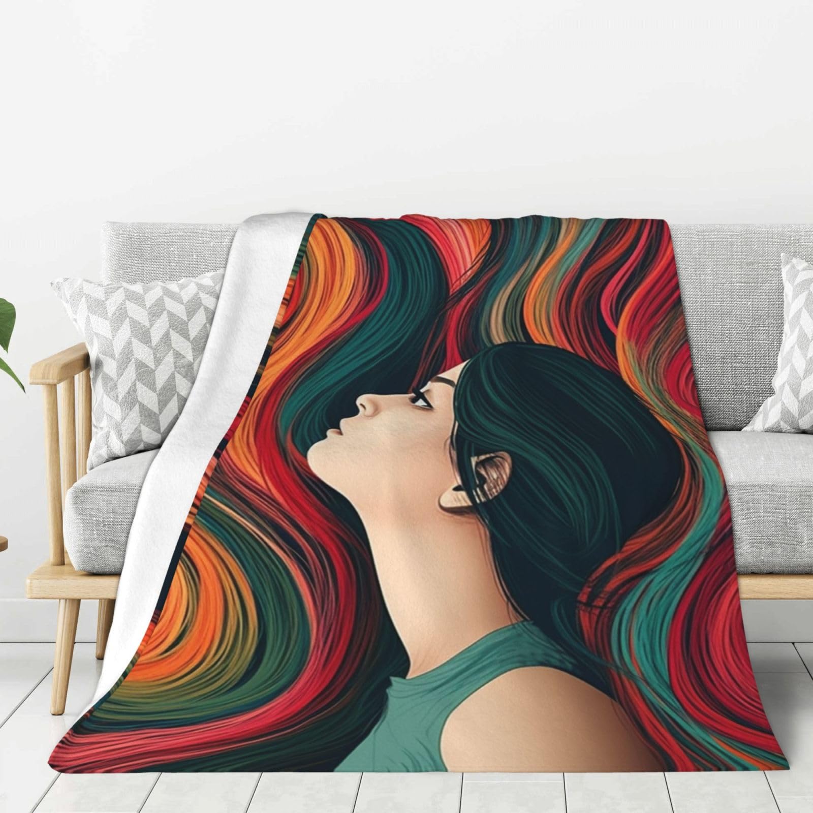 Couverture polaire en flanelle douce lit et canapé 152x127 cm