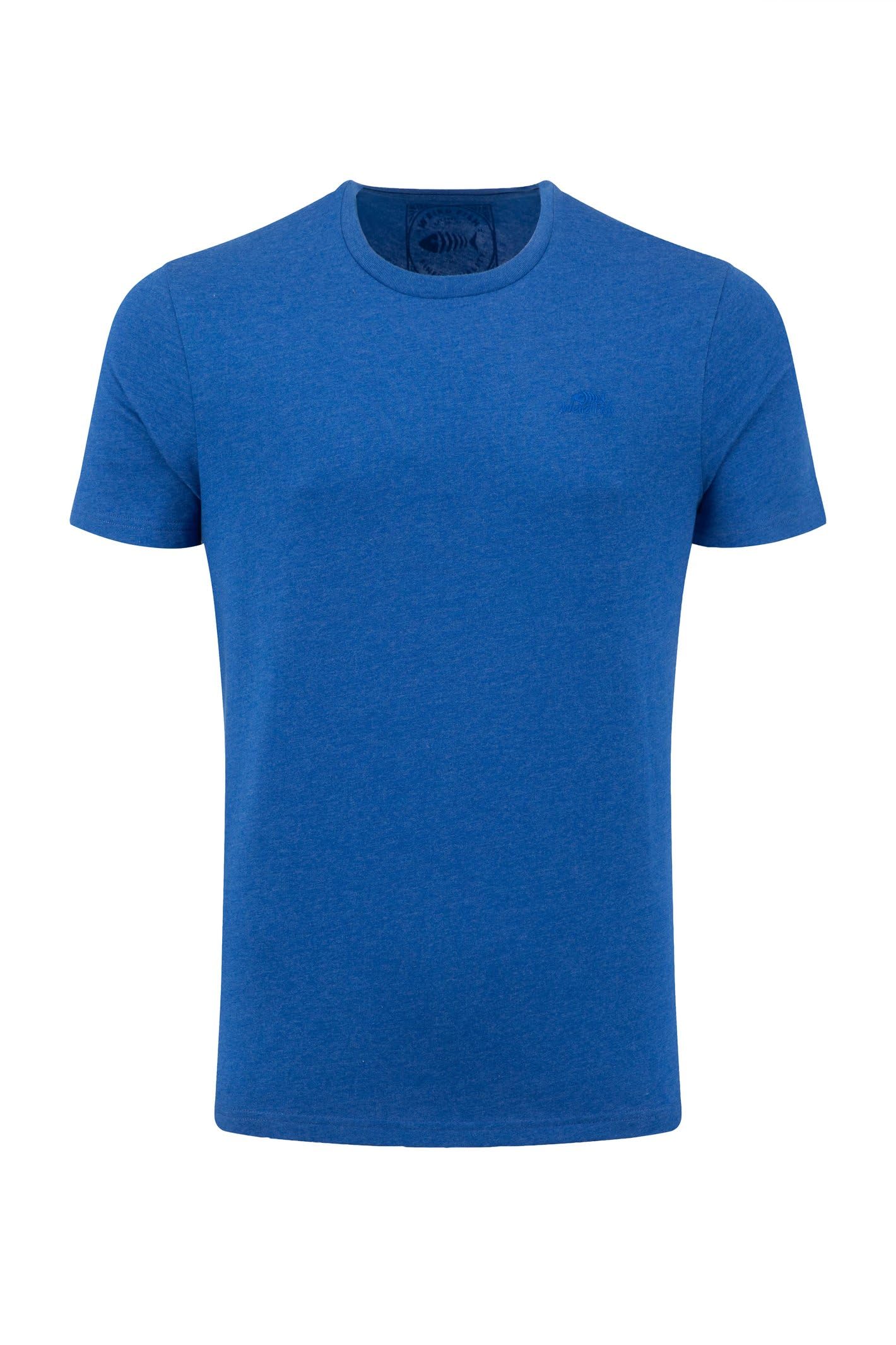 Weird Fish Men's Cobalt Blue Hooked Branded T-Shirt Size 4XL