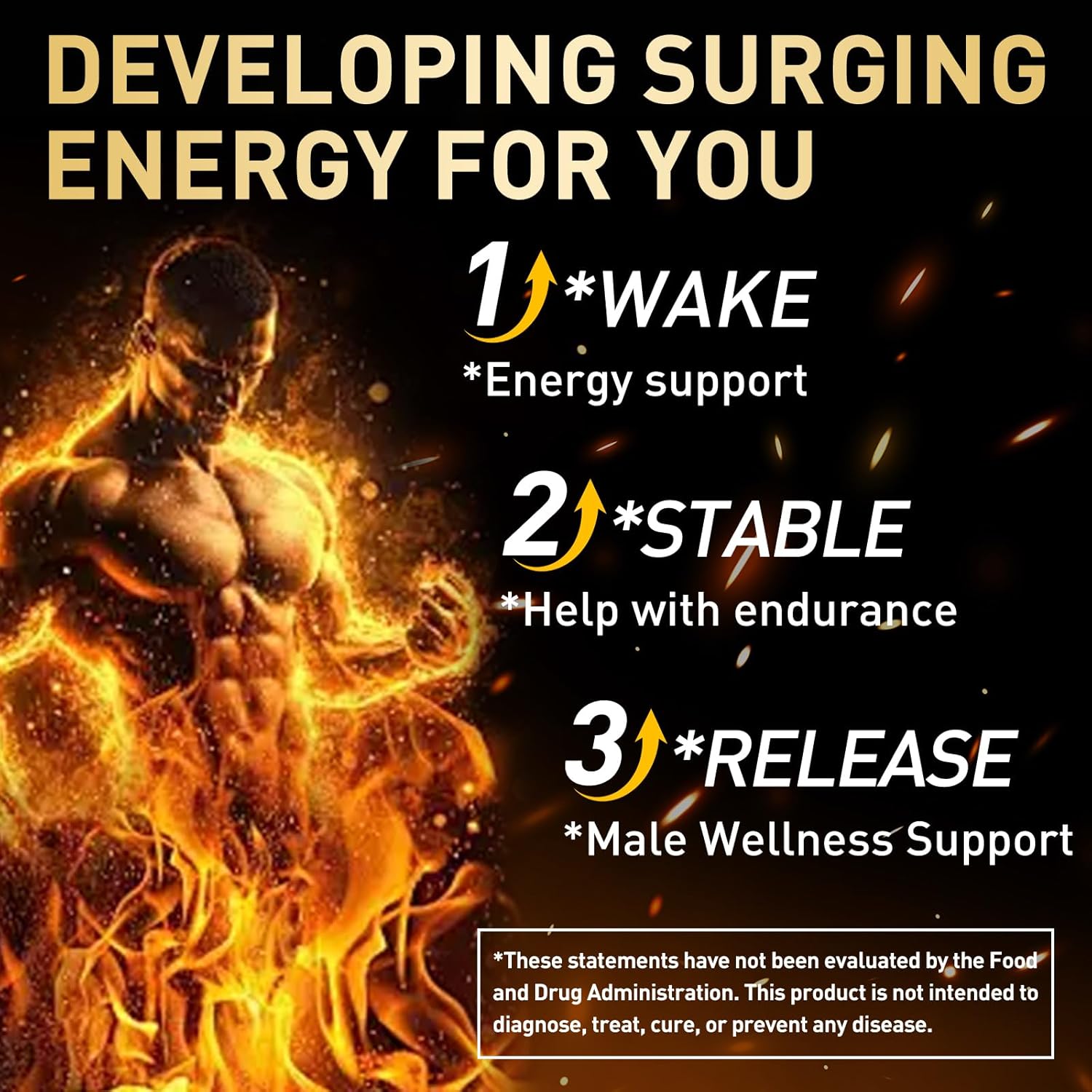 XKQ Men’s Vitality Support Supplement – Daily Energy & Performance Formula for Adult Men | Supports Circulation, Stamina & Confidence | Herbal & Amino Blend | 30 Tablets | 3rd Party Tested - Image 5