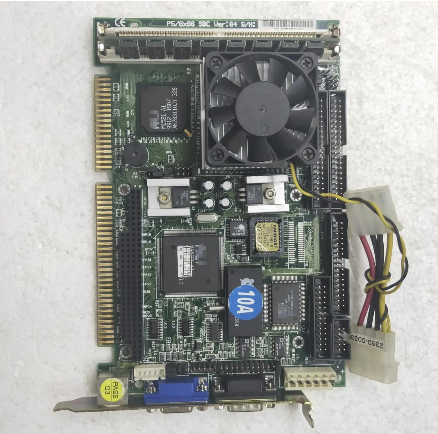 P5/6X86 SBC Ver:G4 100% OK Placa IPC original, ranura ISA, placa base industrial, tarjeta CPU de tamaño medio PICMG1.0 con CPU RAM VGA