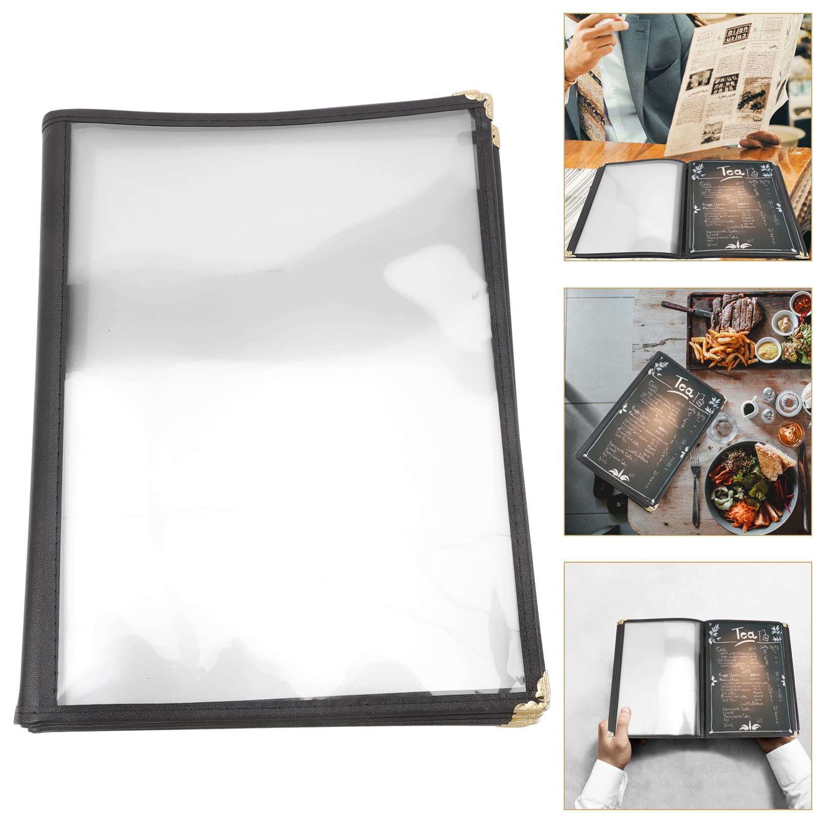 Ciieeo Protector De Hojas De Recetas Funda Transparente Portamenús De Pvc Ideal Para Restaurantes