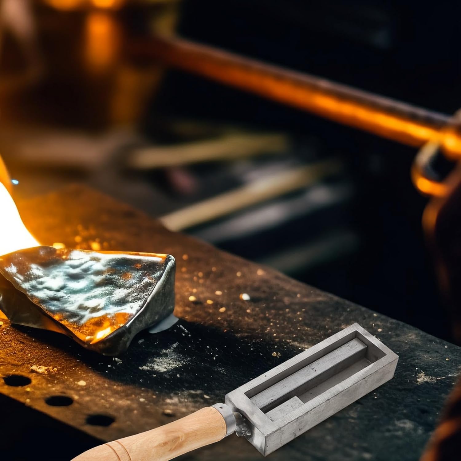 Graphite Ingot Mold for Refining and Pouring Black Iron Wood