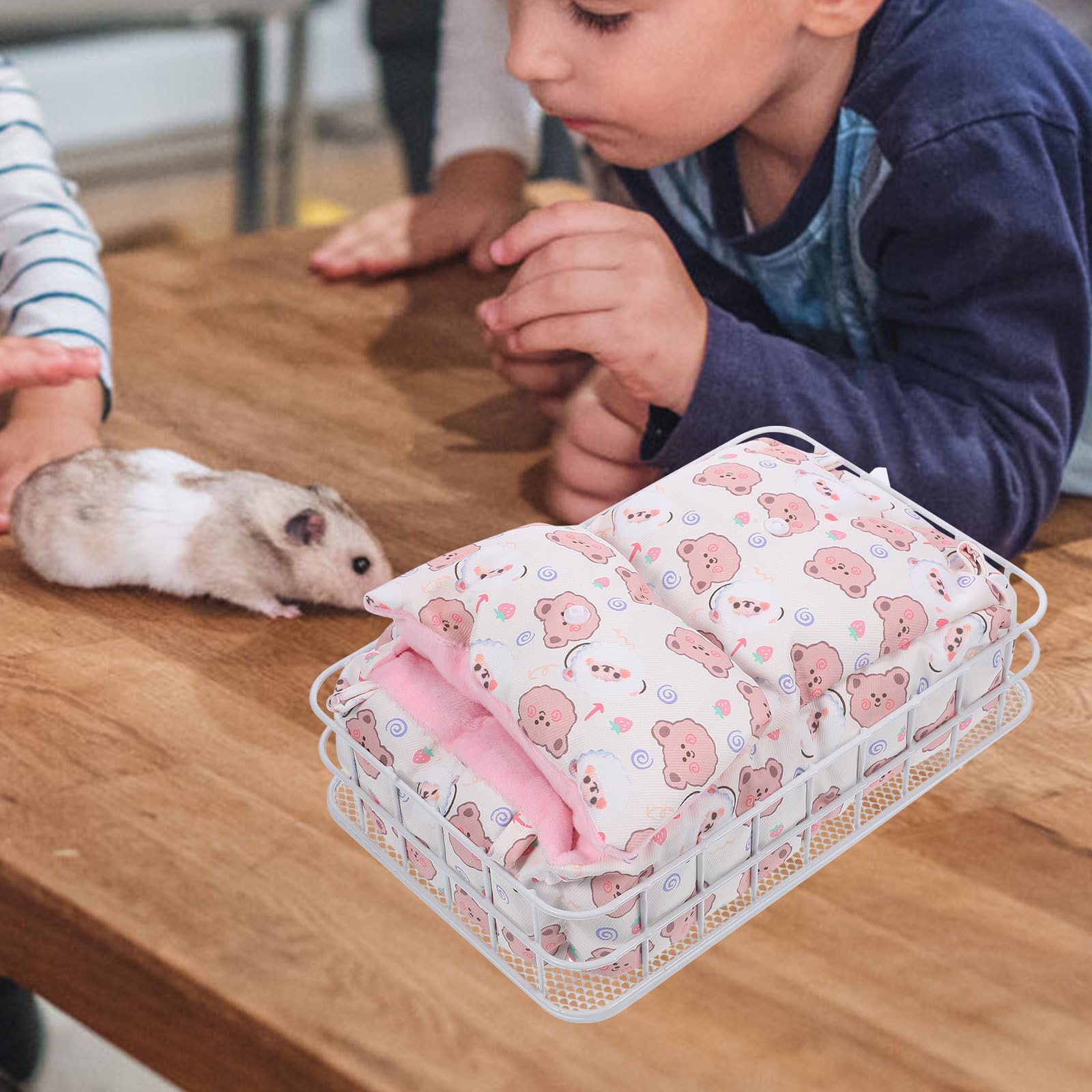 Hamster Hängebett aus Metall und Baumwolle, 1 Satz, Verdickt
