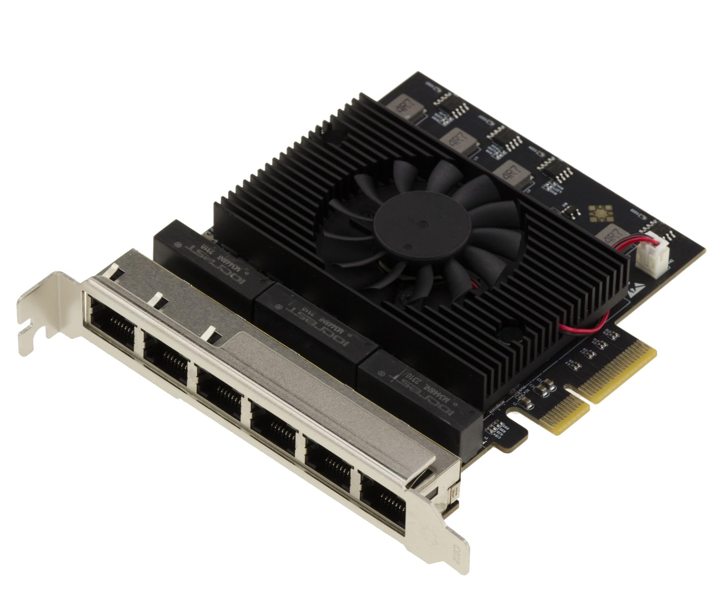 KALEA-INFORMATIQUE Network controller card PCIe 6 ports 2.5 LAN Gigabit ETHERNET 10 100 1000 2500 1G 2.5G RJ45 with chipset Realtek RTL8125