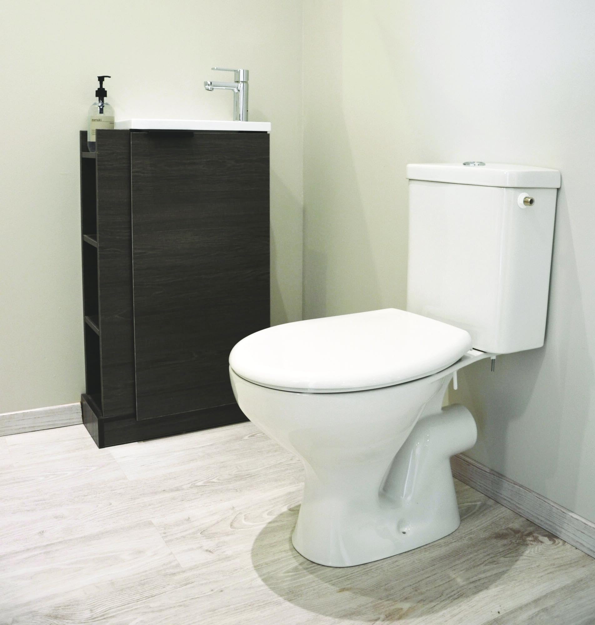 Fachada Shiva, Fachada corredera, 1/4 de Círculo, 90x90x190cm, Grosor 5mm, Tratamiento antical, Asa de ABS Gris, Perfil de Aluminio (-10/+5mm), Cierre magnético, Vidrio templado
