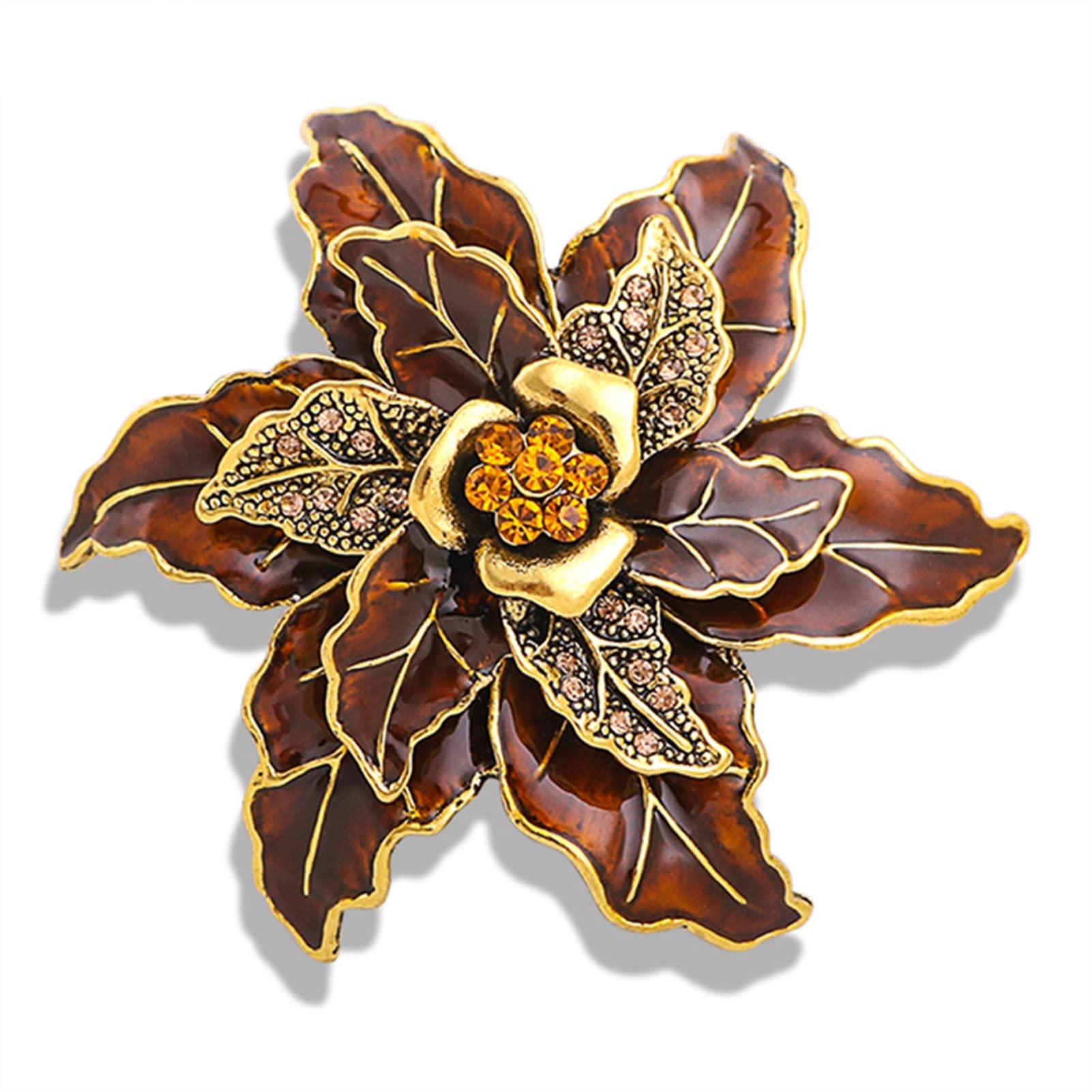 Pin Schmuck Geschenke for Frauen Damen Modeaccessoires Retro Emaille Blumenbrosche Partybrosche Strickjacke Jacke Mantelbrosche Broschen und Anstecknadeln