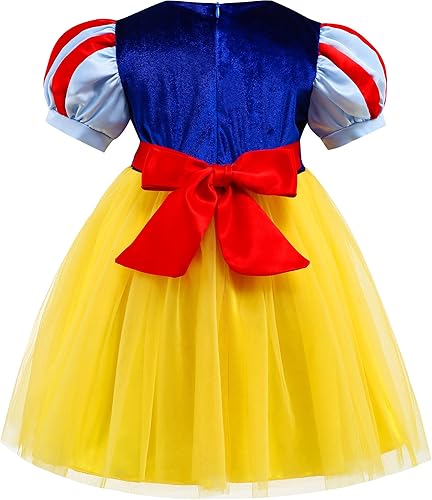 Miniatura 2 de Princess Snow White Costumes for Toddler Girls,Princess Snow White Dress for Kids,Birthday Halloween Party Dress Up