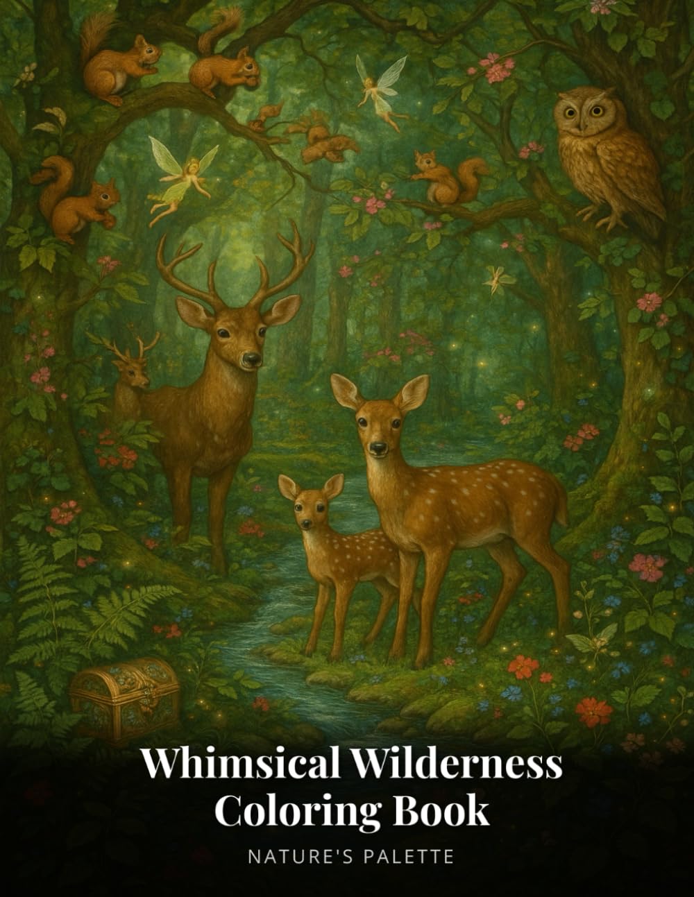 Whimsical Wilderness Coloring Book: Color Your Way Through Enchanting Forests