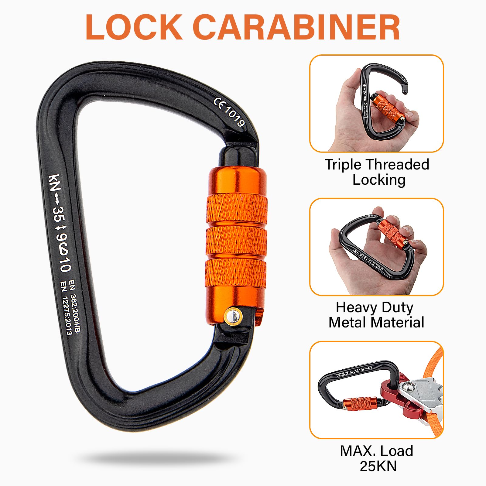 Amazon.com: TRSMIMA Steel Wire Core Flipline - 10ft Tree Climbing