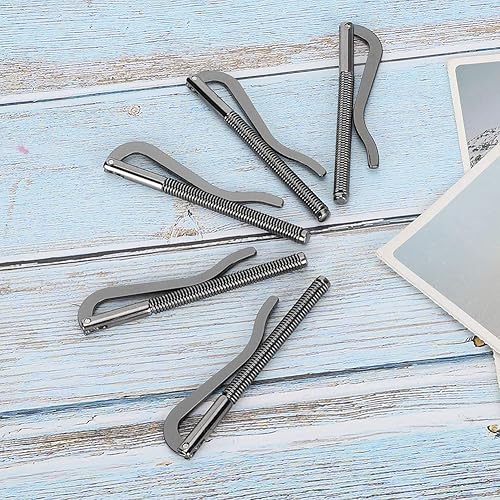 Miniatura 6 de Garosa 5 clips de resorte para billetera, 2.953 in, clips de resorte para dinero en efectivo, repuesto para billetera de cuero plegable, monedero,