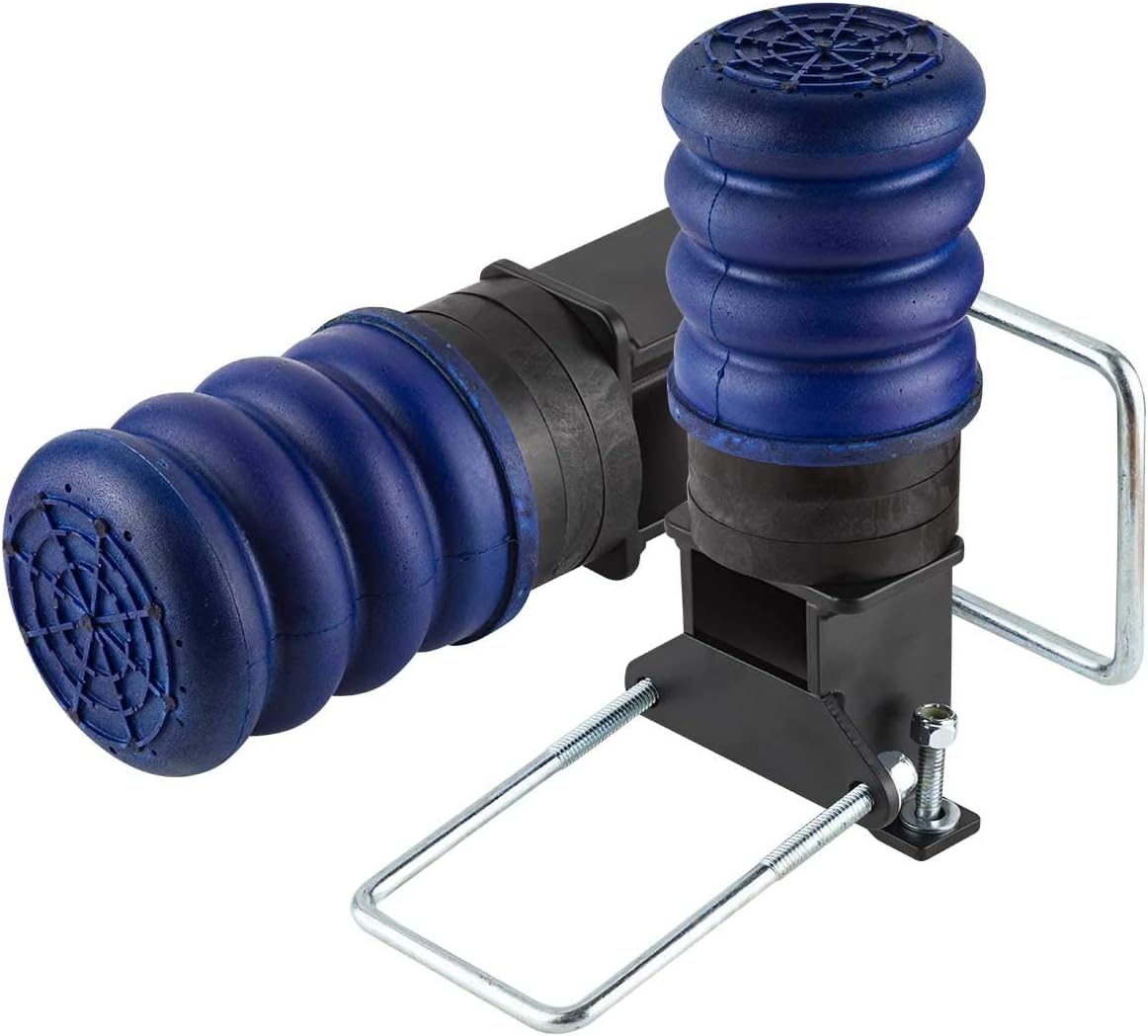 TSS-106-40 | Trailer SumoSprings for Trailer Axle, GAWR: 3K-8K (Spring-Under Axle Configuration) with line relocation bracket | Left/Right Pair | 500 (lb) Capacity at 50% Compression | Made in the USA : Automotive