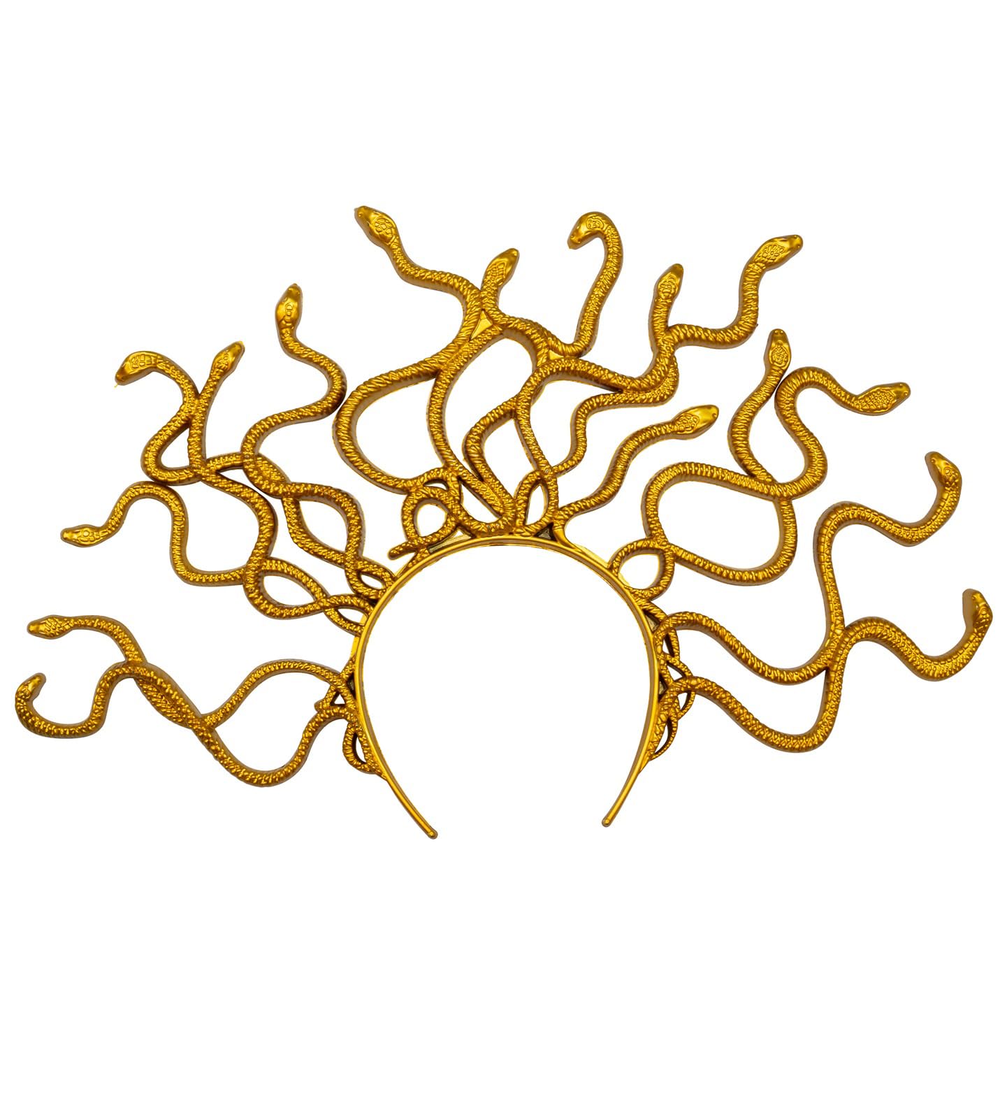 W WIDMANN MILANO Party Fashion 21157 - Diadema Medusa, oro, tocado serpientes, diosa griega