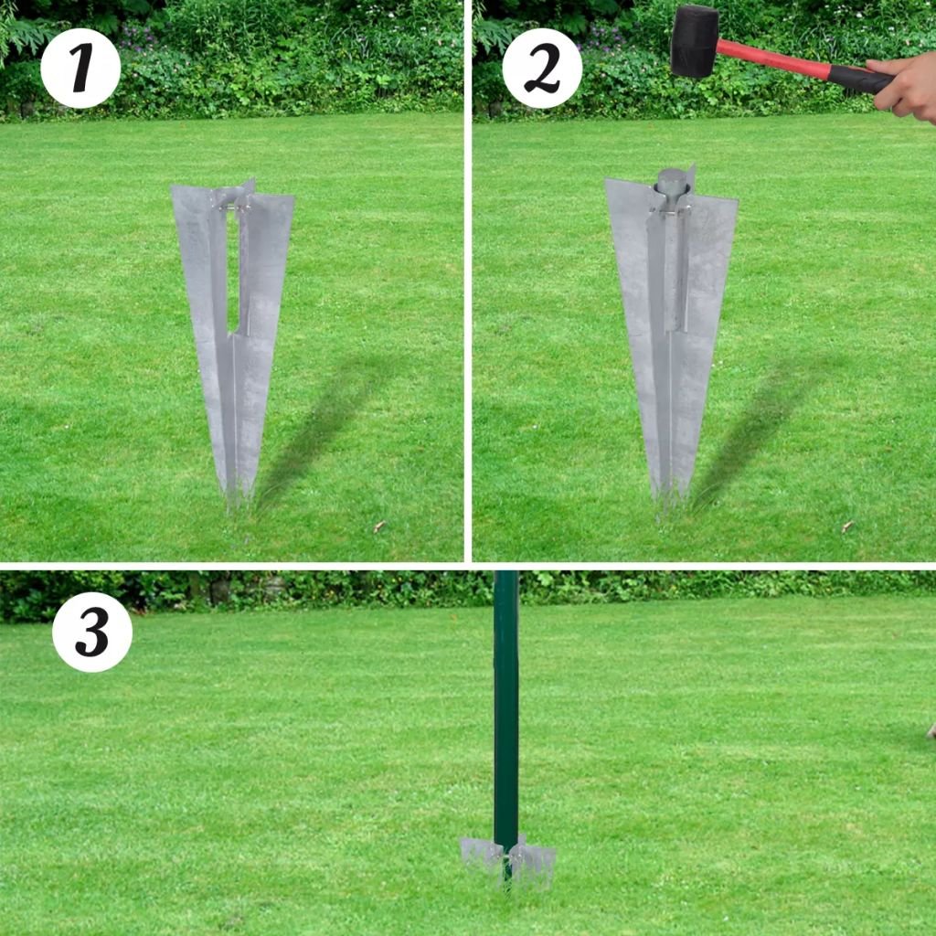 JUDYY Set de Euro Valla, Malla Gallinero, Cerramientos Jardin, Vallas De Obra, Malla De Ocultacion para Jardin, Acero Verde 10x1,5 m